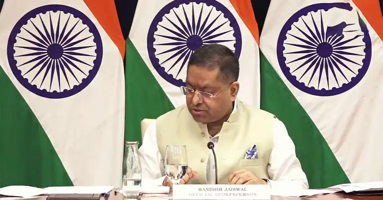 ভারতের পররাষ্ট্র মন্ত্রণালয়ের মুখপাত্র রণধীর জয়সওয়াল